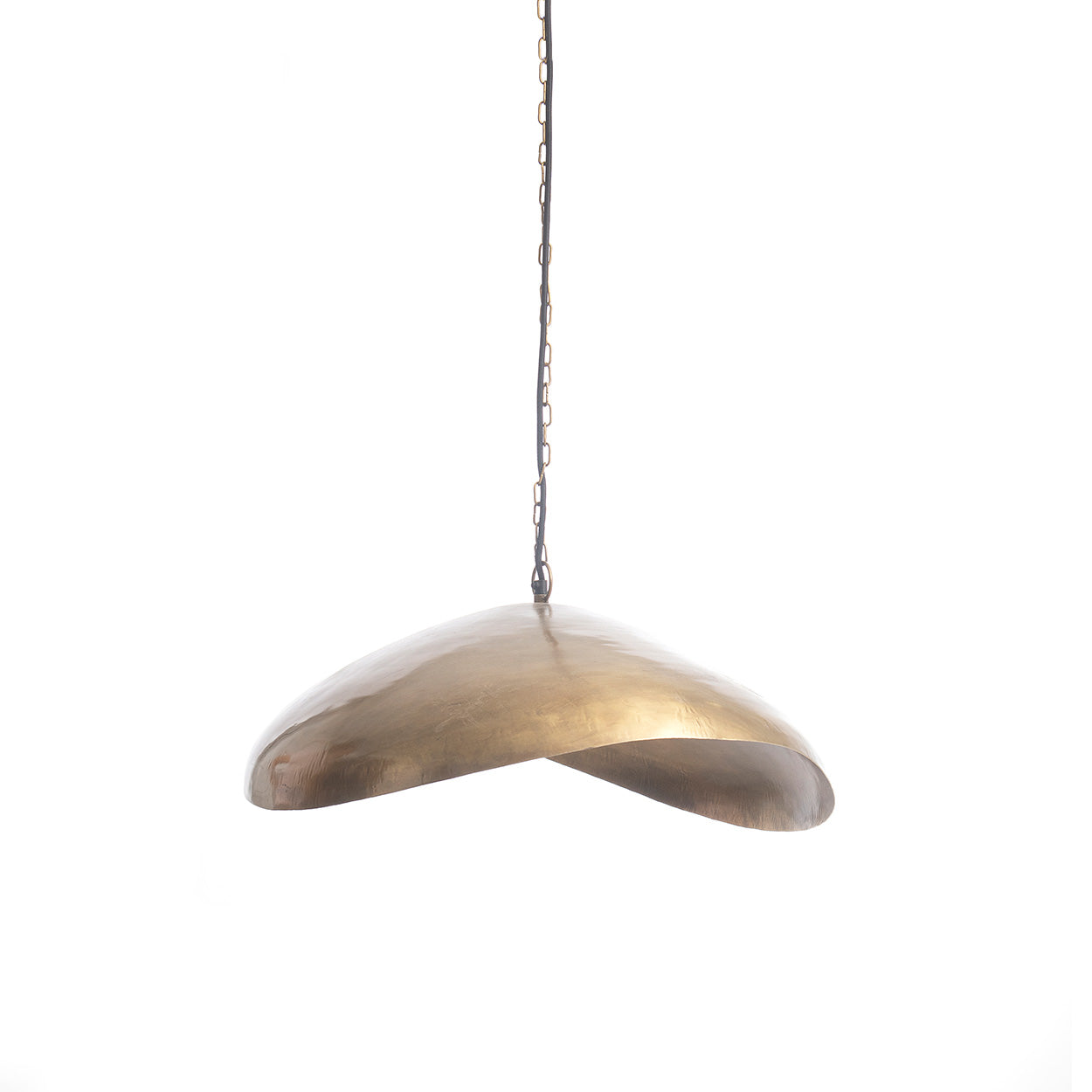 The Fortune Cookie Pendant - Brass - L